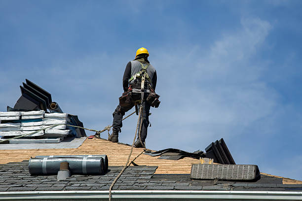 Professional Roof Replacement technician working in Saddle Brook, NJ